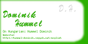 dominik hummel business card